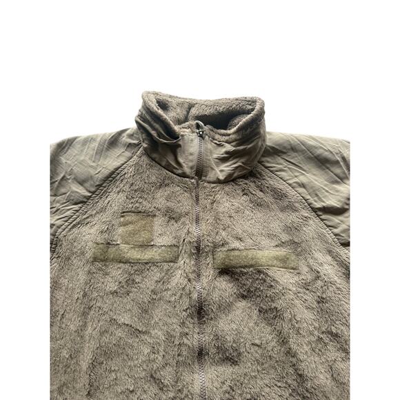 U.S. Army Beige/Tan Cold Weather Jacket Fleece Gen3 Polartec Made in USA - Picture 6 of 8
